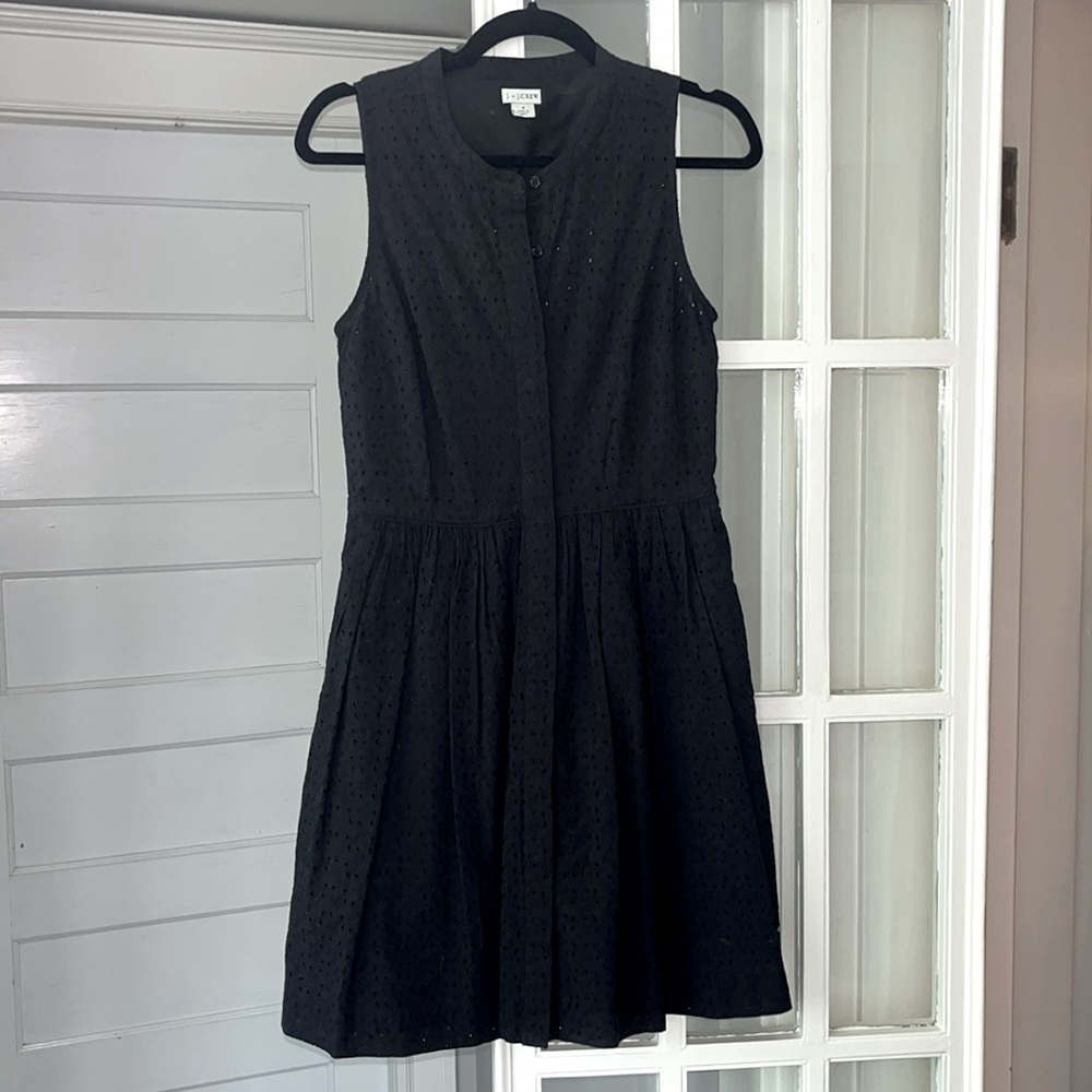 Eyelet lace mini dress